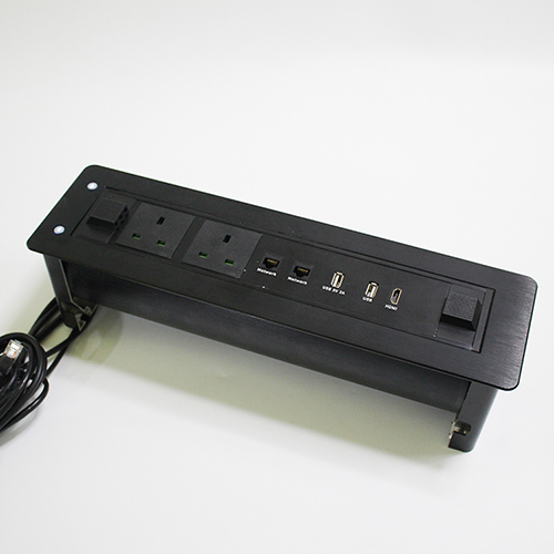 office desk Motorized hidden electric flip up tabletop socket